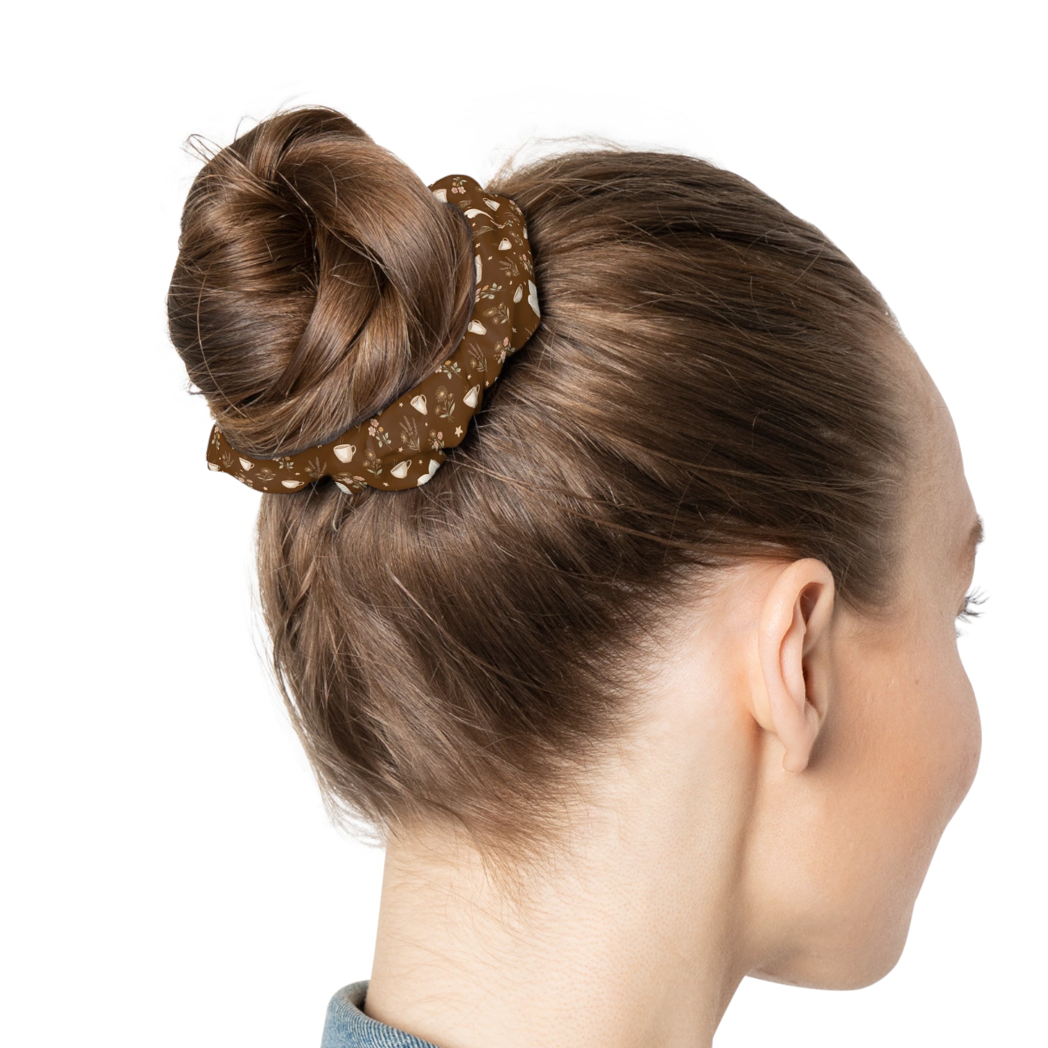 Books, Brews, & Blooms Scrunchie