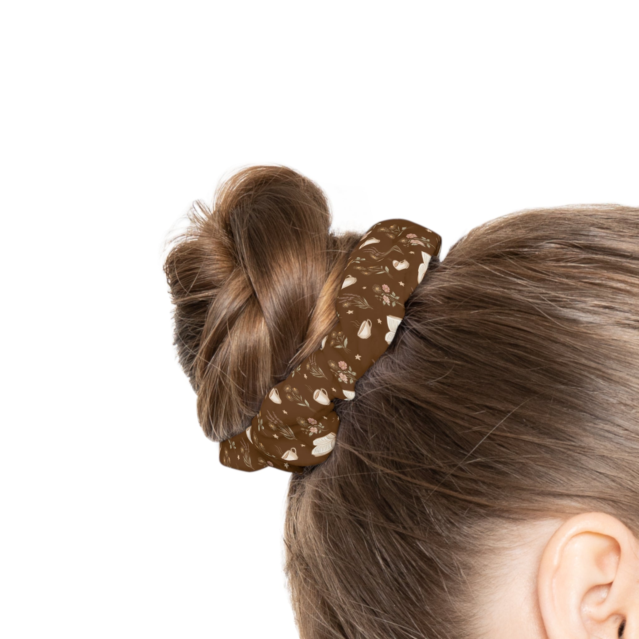 Books, Brews, & Blooms Scrunchie