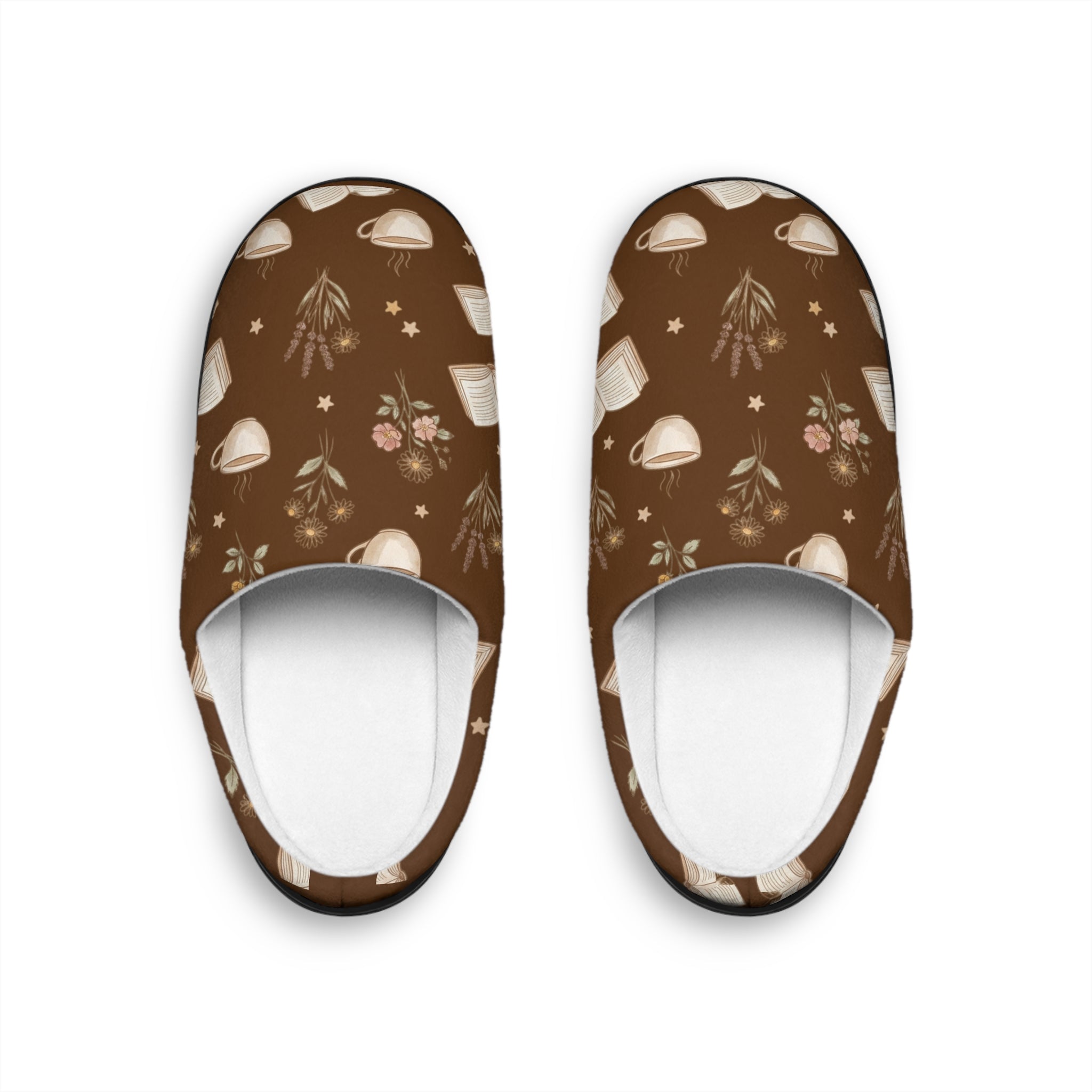 Books, Brews, & Blooms Slippers