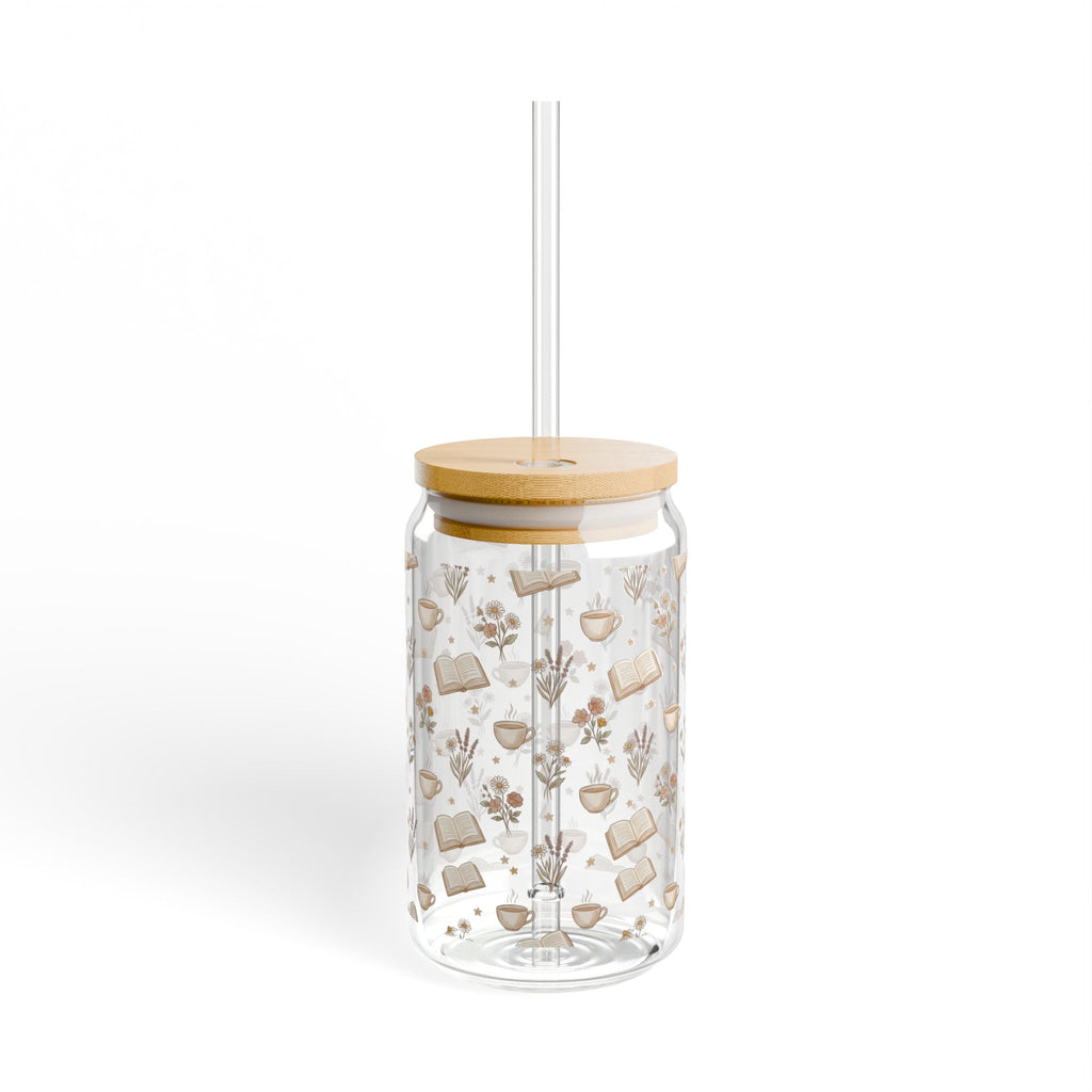 Books, Brews, & Blooms Sipper Glass
